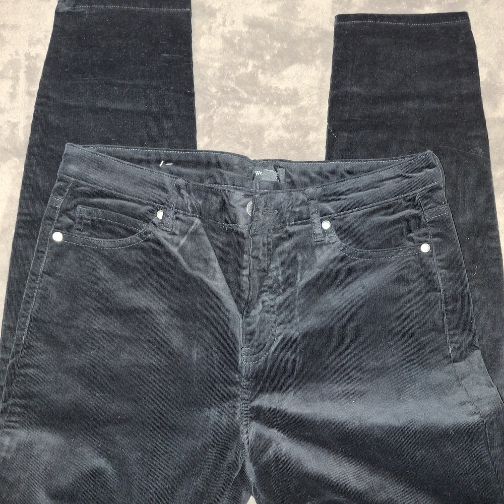 Well Worn Black Corduroy Skinny Pants